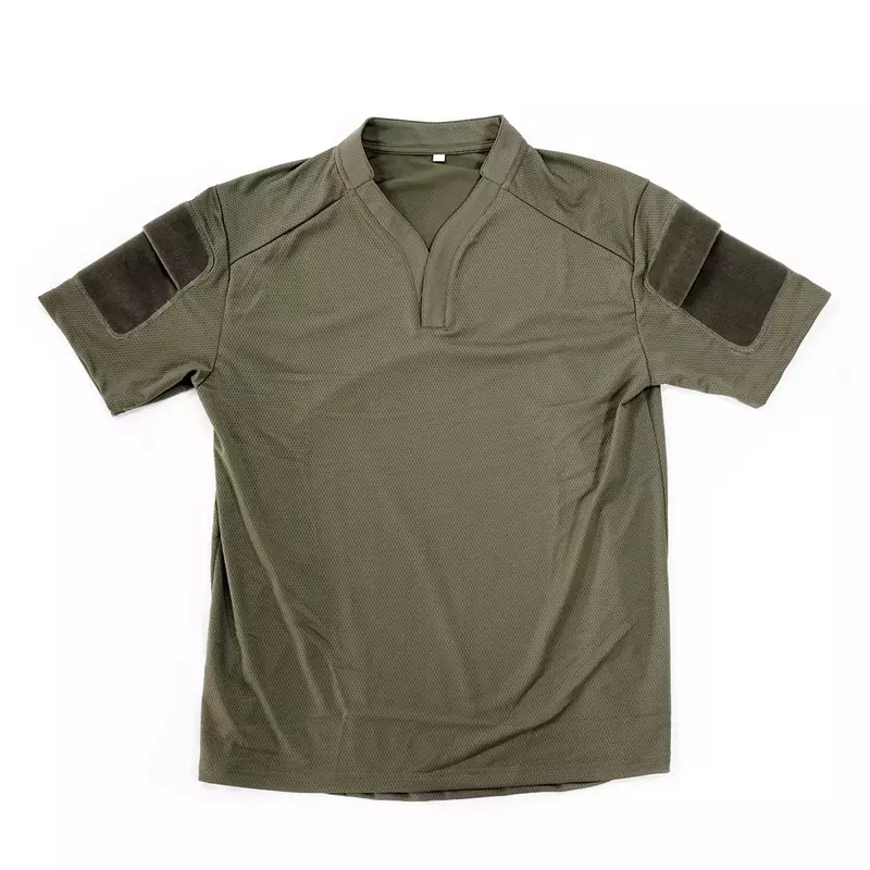 Shekkingears de secagem rápida Tactical camisa de manga curta Rugby, T-shirt Estilo Velocidade