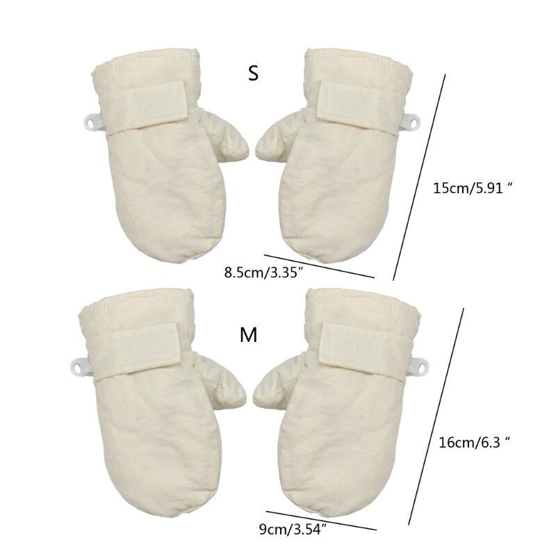 Guantes de nieve aislados para manoplas de invierno para bebés con guantes de esquí para niños con calidez adicional
