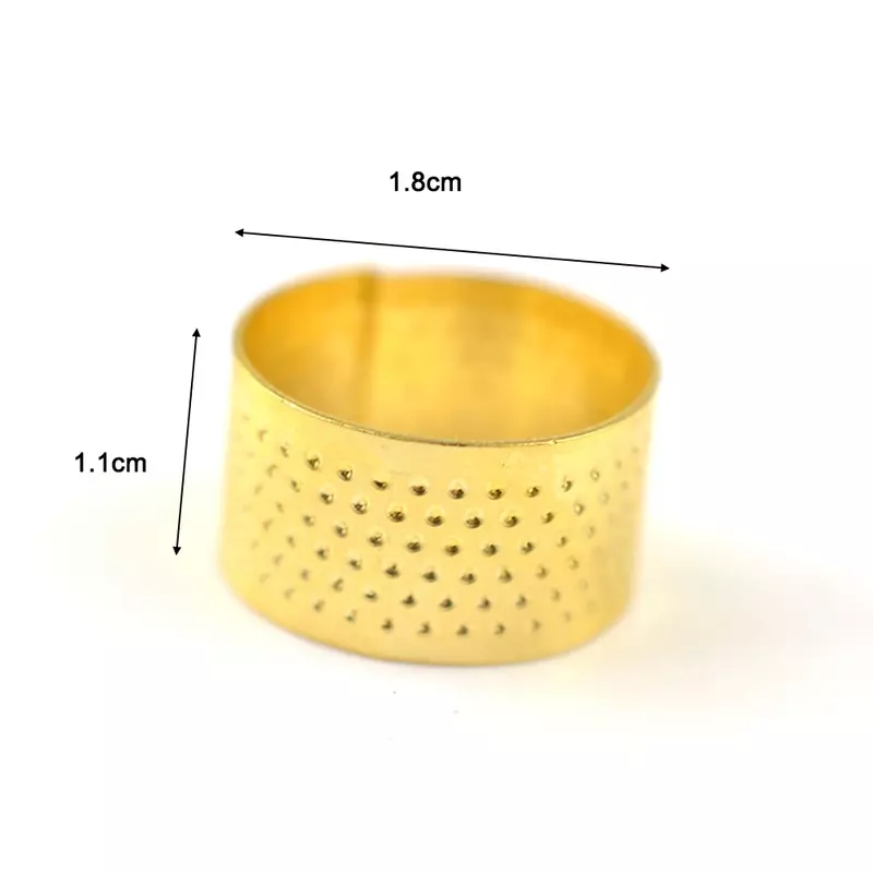 Größe 18x11mm antike Fingerhut Gold Packung inhalt Retro Fingers chutz Ring Spezifikationen antike Fingerhut Handarbeit nadel