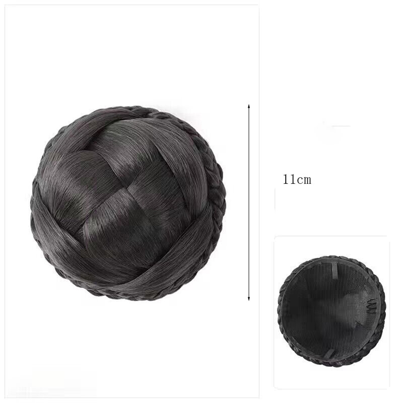Gentle Straight Donut Chignon Hairpieces Synthetic Elastic Chignon Fluffy Messy Scrunchies Hair Bun For Women