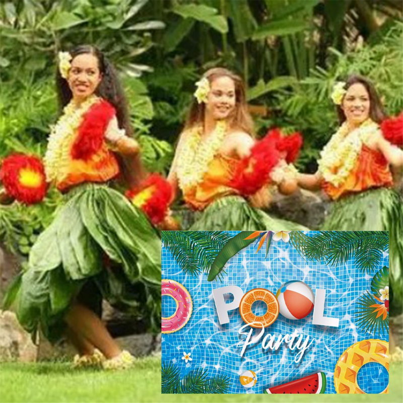 Фон для фотосъемки с изображением Гавайского бассейна 7x5 футов/x 50 см