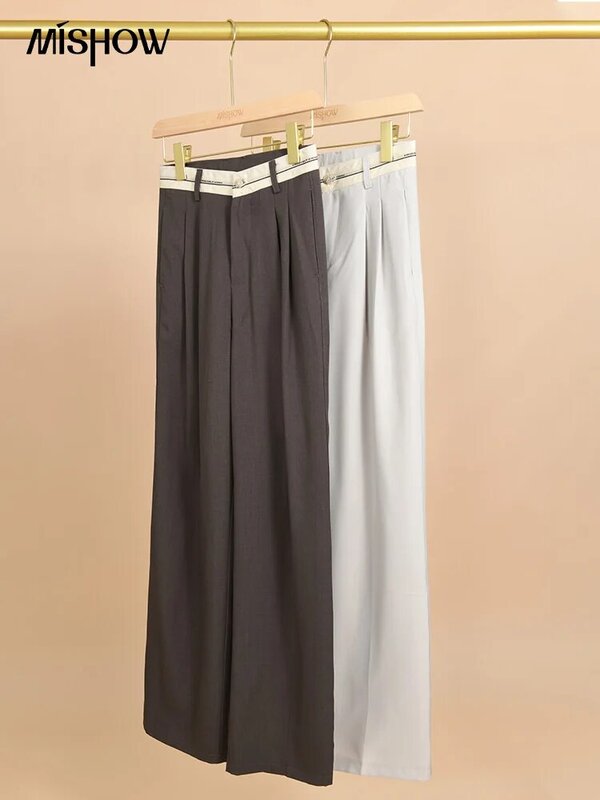 MISHOW Pants Womans 2023 primavera coreano solido pantaloni a vita alta abbigliamento donna muslimah