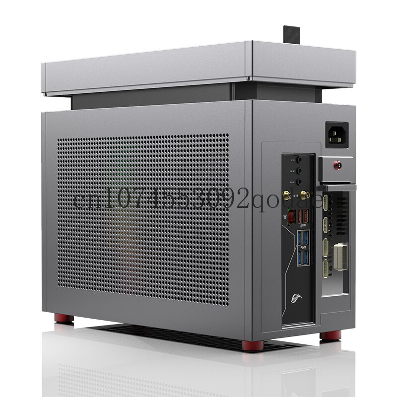 Ll-33 Mini240 Water Cooling Module Itx Chassis All-aluminum Double Chamfer Tempered Glass Side Through