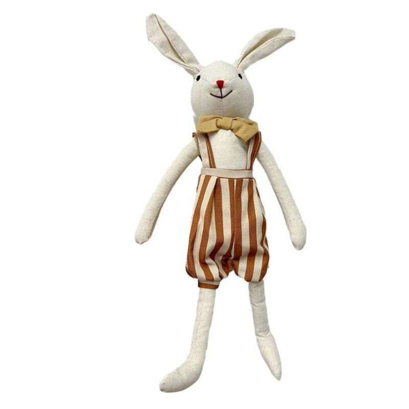 Pasek królik dla dziecka kojąca zabawka bawełniana noworodek rekwizyty fotograficzne lalka dla noworodka idealnym towarzyszem na prezent fotograficzny