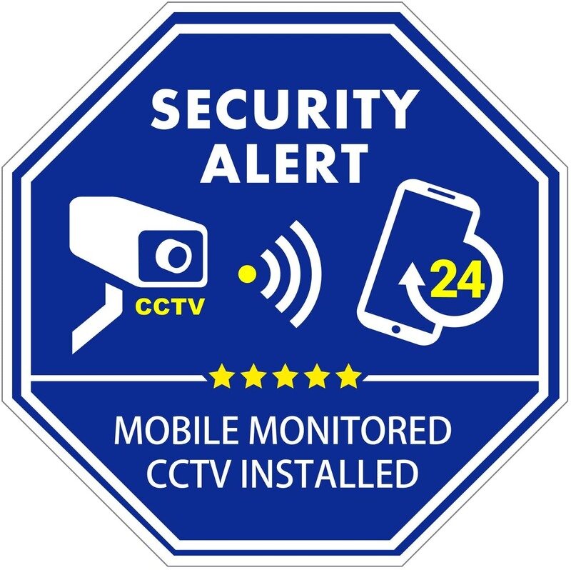 3,3 "* 3,3" 6 шт. CCTV видеонаблюдения безопасности и Мобильный Мониторинг CCTV установлены наклейки, для дома и улицы