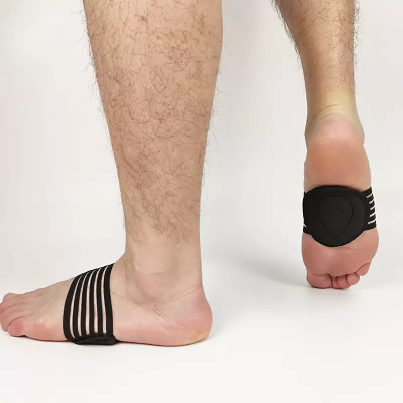 ส่วนหนาสีเขียว Footpad Unisex Breathable Comfort Running เท้า Pad Footbone ที่ถูกต้องแบนฟุตออกแบบ