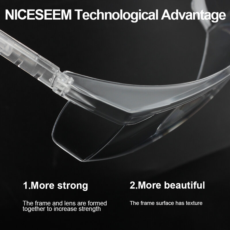 نظارات حماية للعين للعمل ، نظارات واقية ، مضادة للضباب ، شفافة ، أنيقة ، مقاومة للغبار ، سلامة ، عمل ، CE ، AnsiZ87 ، موضة ، الأعلى مبيعًا