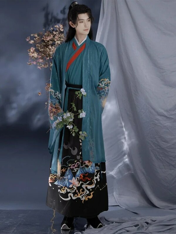 فستان هانفو صيني تقليدي للأزواج ، زي مبارز سلالة هان ، رداء شرقي ، بدلة تانغ القديمة ، كرنفال تأثيري