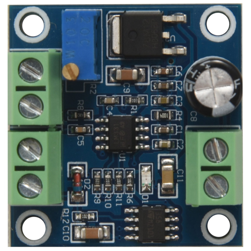 3X convertidor de voltaje de frecuencia 0-1KHz a 0-10V Módulo de conversión de señal de voltaje Digital a analógico
