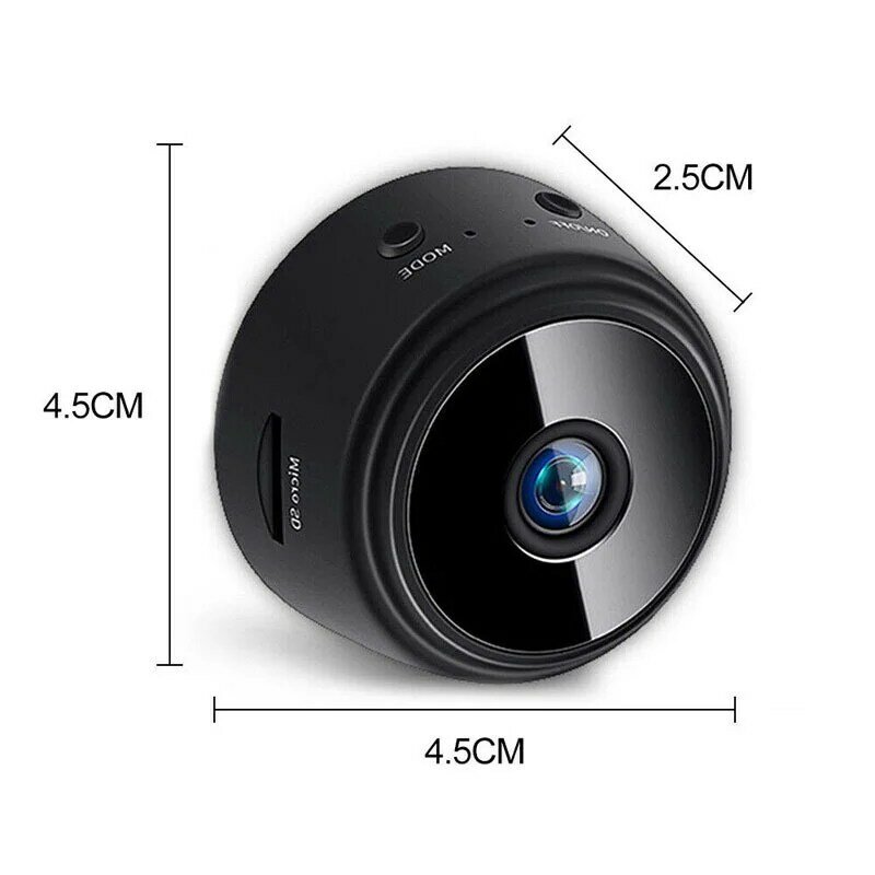 A9 미니 Cemera 무선 보안 카메라, 고화질, 와이파이, CCTV, IP, 나이트 뷰, 모션 감지, 음성 비디오, 1080P