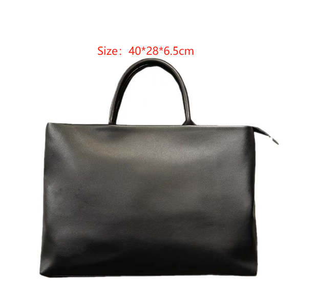 handbag men's briefcase simple casual shoulder bag office bag Ultra-thin computer file bag