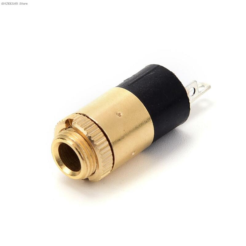 5 buah/lot emas/perak PJ392 3.5mm Stereo wanita soclect Jack 3.5 Audio konektor Headphone