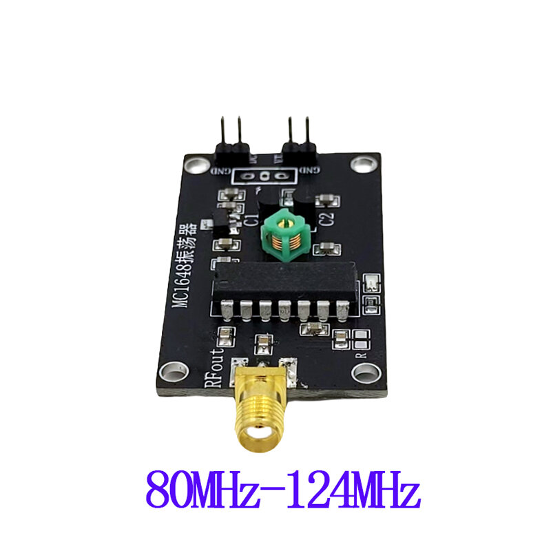 Oscillateur contrôlé RF, 80MHz-124MHz /48.5MHz, source de signal FM MC1648