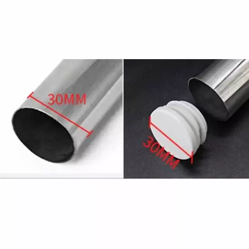 13mm~100mm White Round Plastic Blanking End Caps Chair Legs Tube Pipe Inserts Plug Bung Dust Cover Furniture Parts