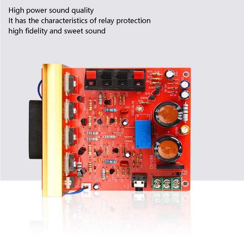 2X amplificatore di potenza scheda Audio 180W + 180W 2.0 canali amplificatore altoparlante FET preamplificatore Audio doppio AC18V-26V con ventola