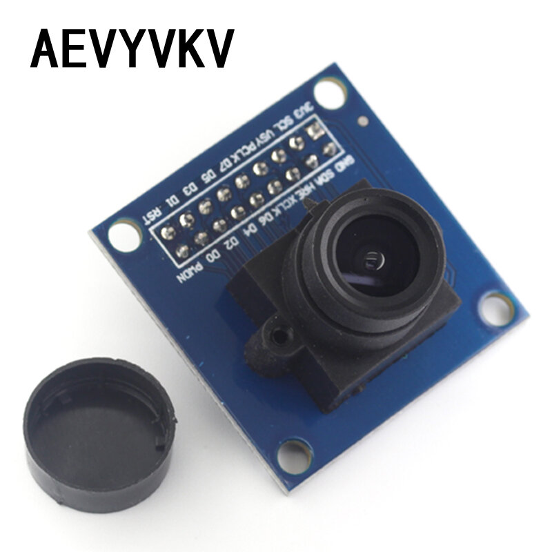Module de caméra OV7670, prend en charge VGA, CIF, affichage de contrôle d'exposition automatique, taille active 640x480 pour Ardu37
