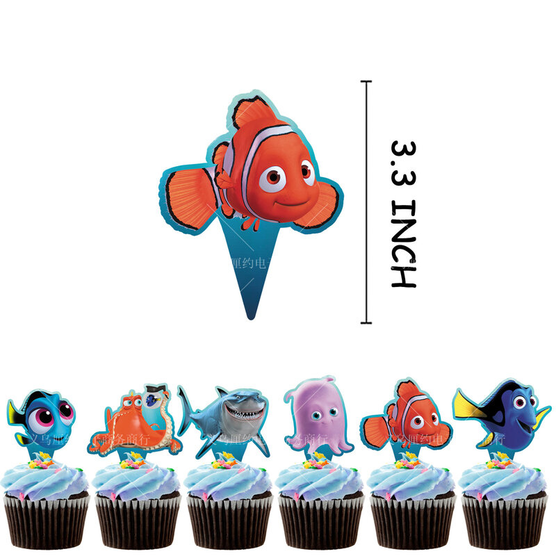 Encontrar Nemo Tema Decorações Cartão, Decorações De Bolo, Balões, Feliz Aniversário Banners, Adesivos, Fontes Do Partido Dos Miúdos, Decoração