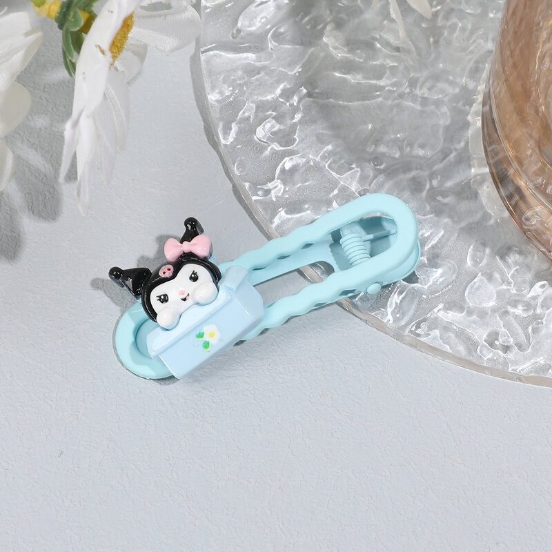 Sanrio Kawaii BB Clip Anime Hello Kitty Kuromi My Melody niños niñas horquilla Clip moda lindo accesorios para el cabello regalos