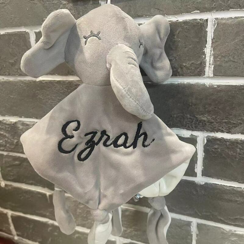 Personalized Name Newborn Baby Gift Grasping Toy Baby Sleep Doll Baby Shower Gift Soft Comfort Doll Custom Embroidered Kid Gift