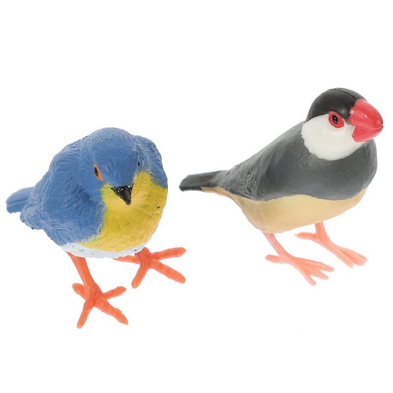 2 pz modello Micro paesaggio Mini uccello ornamento cognitivo fata decorazione del giardino bambino Birdie uccelli statua albero di plastica