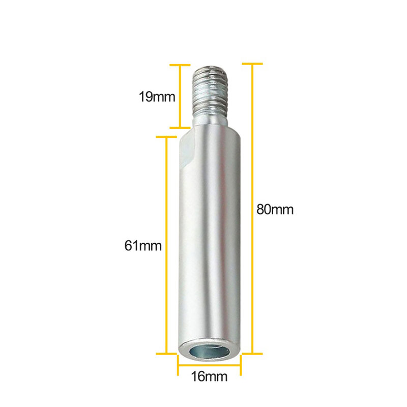 Biela de extensión de amoladora angular, adaptador de Rosca M10, eje de extensión, accesorios de repuesto para herramientas eléctricas domésticas, 80mm, 1/3 piezas