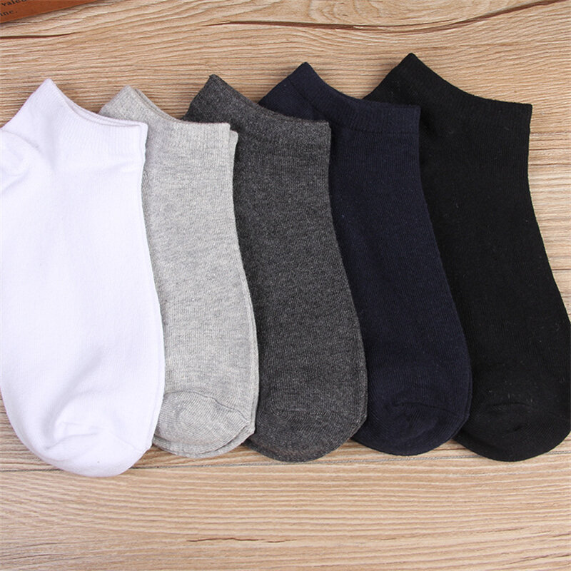 MRMT 2024 Brand New Men'S Boat Socks Pure Color Casual For Male Men Socks Polyester Cotton Man Short Socks