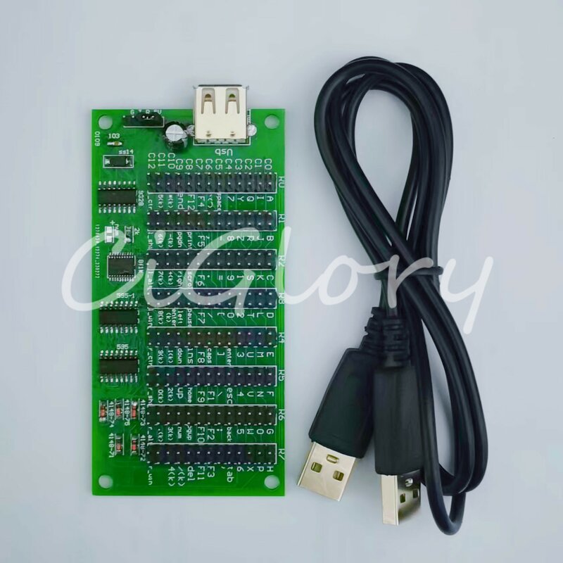 Teclado USB HID módulo CH9328, Chip de escaneo, teclado completo, 104 teclas
