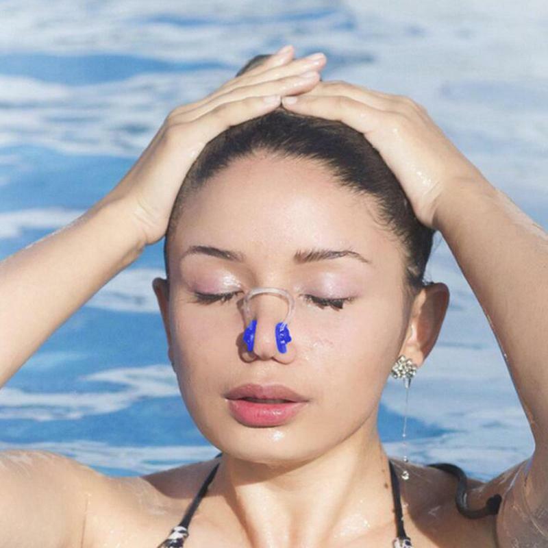 Clip per naso da nuoto in Silicone morbido riutilizzabile di alta qualità confortevole Clip per naso da nuoto per immersioni subacquee per adulti bambini