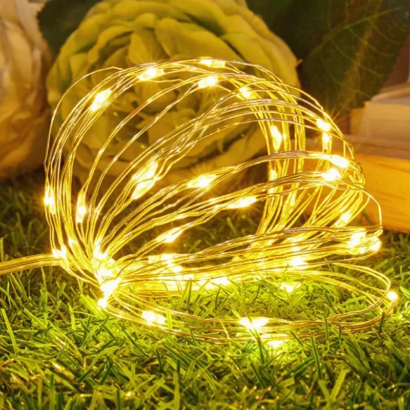 5m/10m Copper Wire Battery Box Garland LED Wedding Decoration for Home Decoration Fairy for Party Decoration String Light