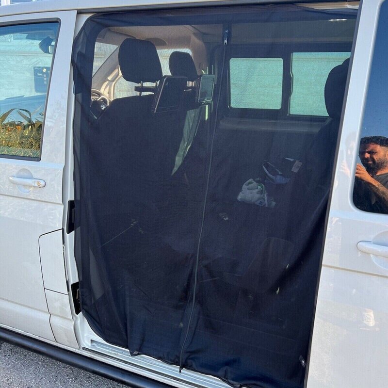 Dla VW T5 T6 drzwi przesuwne magnetyczne moskitiera ekran przeciw muchom kamper komary furgonety