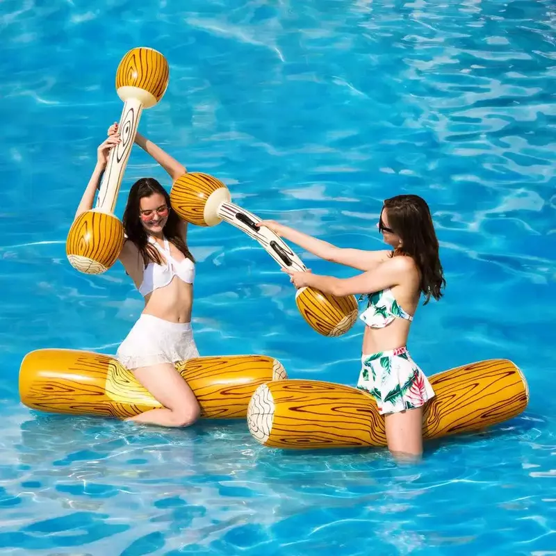 Joust-flotador de piscina inflable para niños y adultos, juguete de juego deportivo acuático, balsa de Gladiador, suministro de fiesta