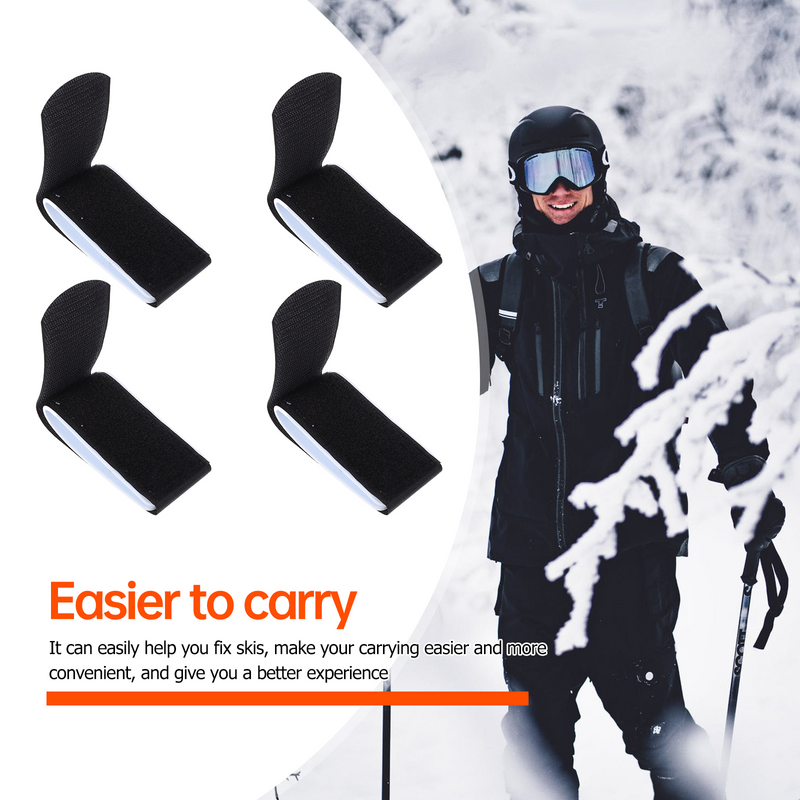 Accessori per lo sci multifunzione slitta Nylon Snowboard Wrapss Strap Ons cinghie per sci accessori per la fornitura di Snowboard durevoli