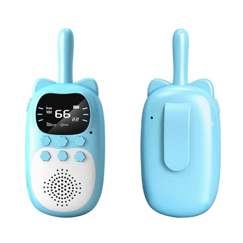 Electric Walkie Talkie Toy for Toddlers Gift for Child Cartoon Intercom Toy 2PCS