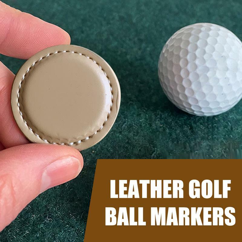 Marcador de pelota de Golf redondo, marcador de posición plana, marcadores de pelota de Golf portátiles, compacto para competición, bolsa de Golf