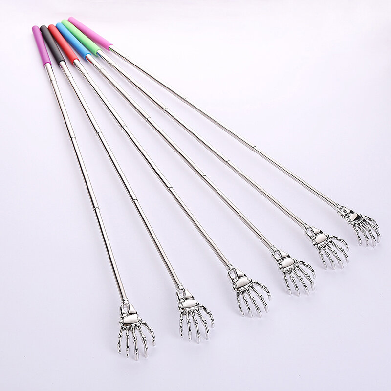 Stainless Steel Back Scratcher Telescopic Back Itch Scratcher For Old Man Easy Massage Relax Old Man Happy Health Products