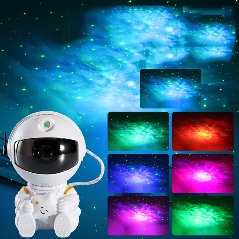 Nieuwe Spaceman Projectie Licht Star Galaxy Led Projector Nachtlampje Omgevingslamp Voor Kamer Slaapkamer Decoratie Vakantie Feest Cadeau