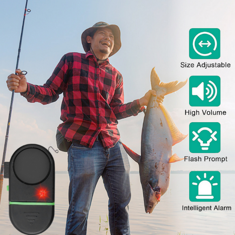 Electric Fishing Alarm Fishing Bell Accessories Indicator Banding Sensitivity Sound Alert Fish Bite Alarm for Fishing Rod