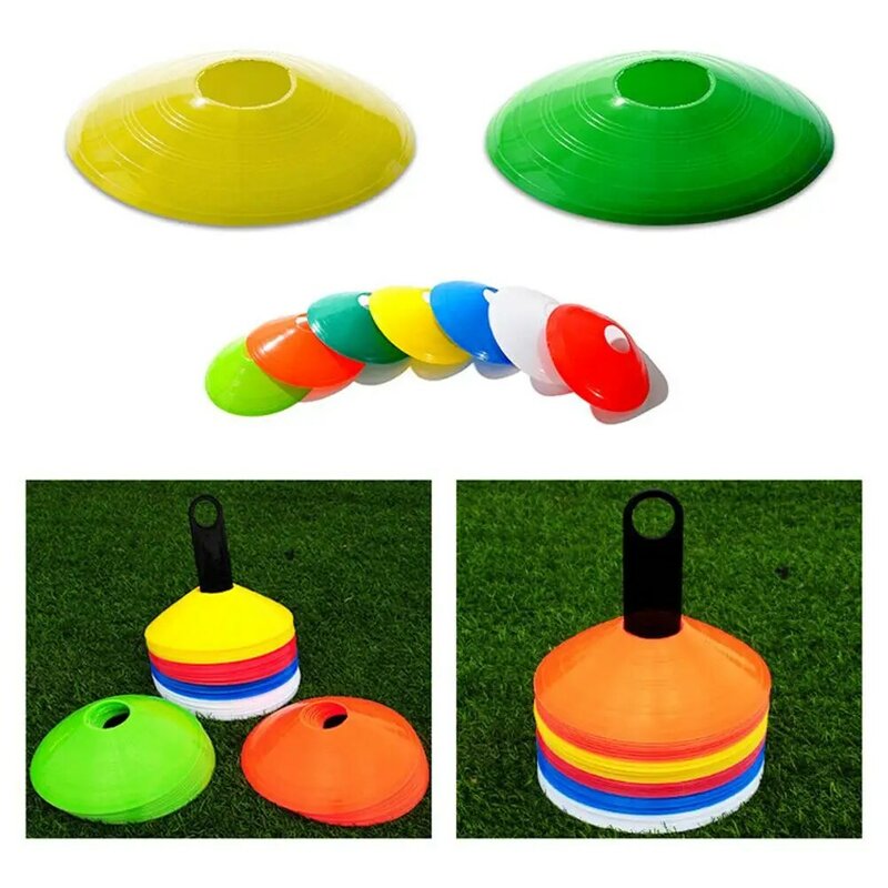1PC Portable Plastic Football Flying Saucer Plate Soccer Obstacle Training Equipment New Sign Disc Football Training Accessories