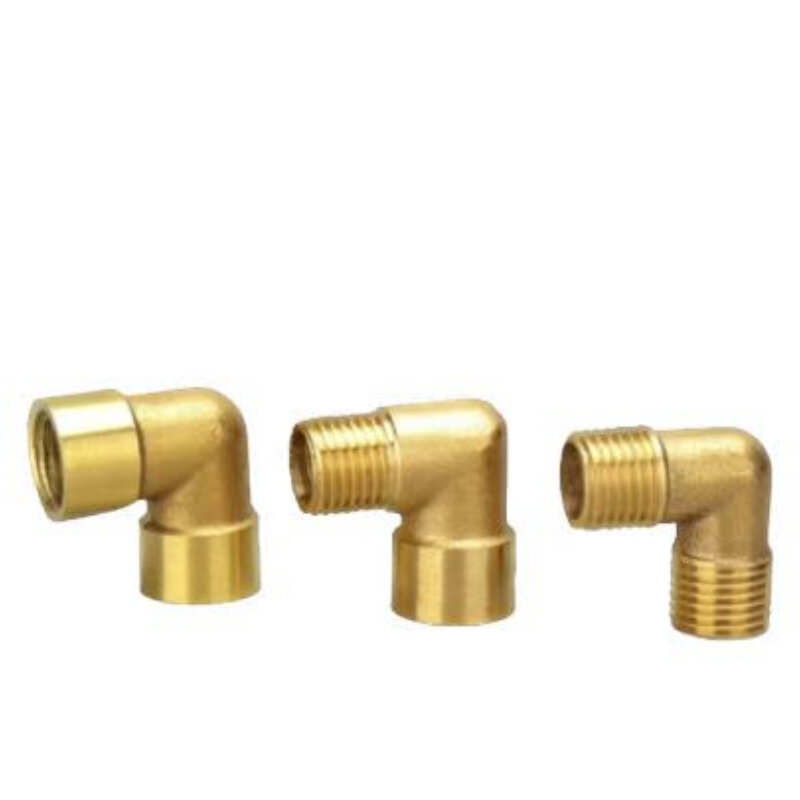 1/8" 1/4" 3/8" 1/2" 3/4" 1" Female x Male Thread 90 Deg Brass Elbow Pipe Fitting Connector Coupler For Water Fuel Copper adapter