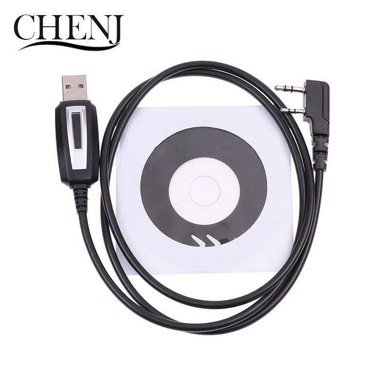 Baofeng-Cable de programación USB con CD de controlador para Baofeng, Radio bidireccional, Walkie Talkie, UV-5R, UV5R, 888S