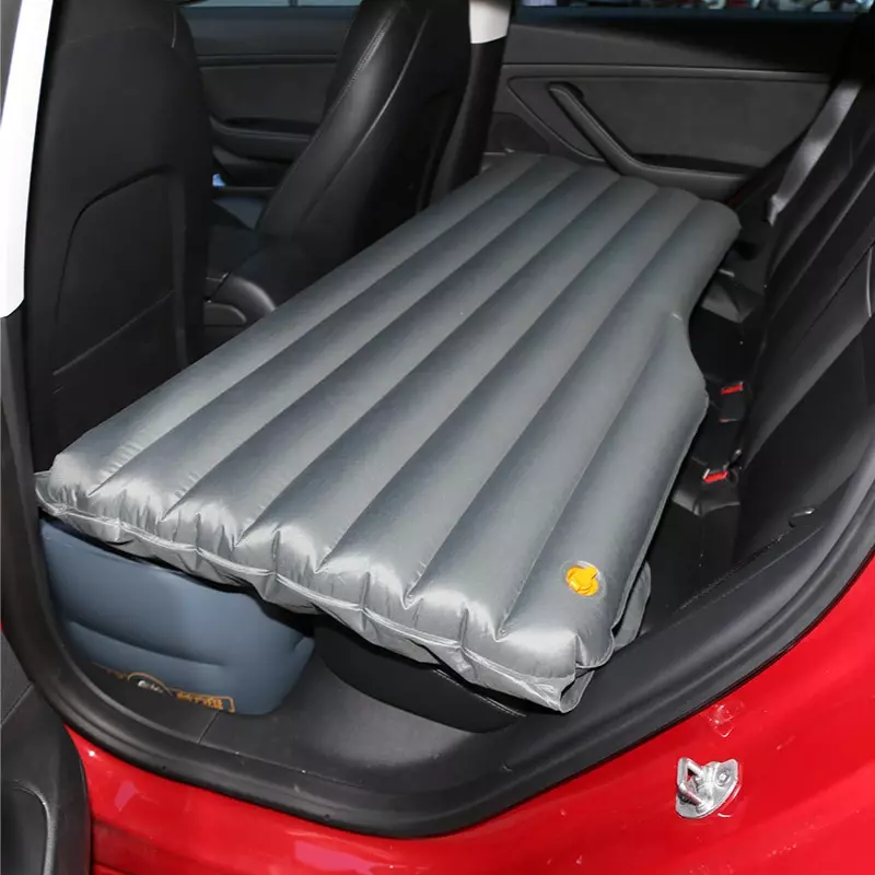 Tempat tidur mobil untuk tesla Model 3 Y bantalan celah kursi belakang bantalan udara tiup bantalan celah kursi belakang bantalan udara otomatis 2017-2023