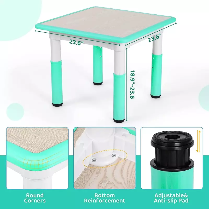 Children's Tables And Chairs Height Adjustable Children's Clothing Learning Tables And Chairs Cover Multi-Functional Art Table