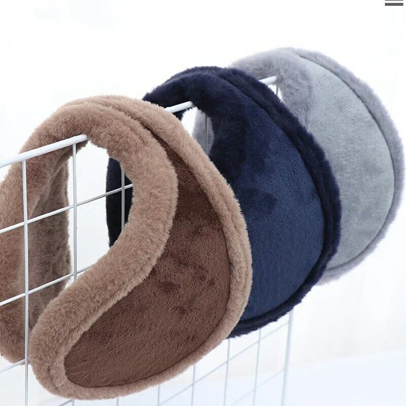 Velvet Fur Fleece Earmuffs Keep Warmer Men Women Windproof Protect Thicken Winter Outdoor Ski Ear Cover Warm Plush Unisex