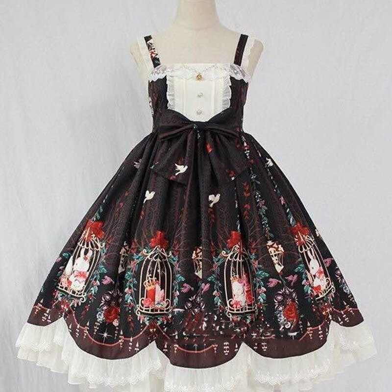 Lolita Dress Sweet Classic Style Dream Bead Pendant Wave Jsk Retro Victorian Noble Dress Kawaii Girl Gothic