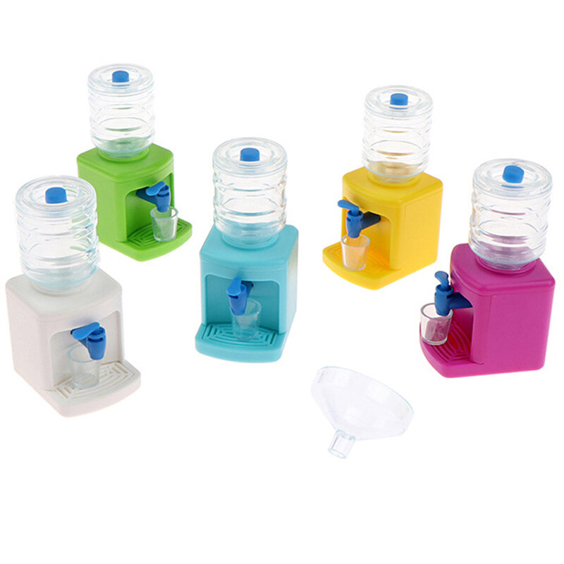 Puppenhaus Mini Simulation Wasser Dispenser Für Puppe Zubehör Mini Diy Dekoration Küche Spielzeug Für Kinder Geschenk