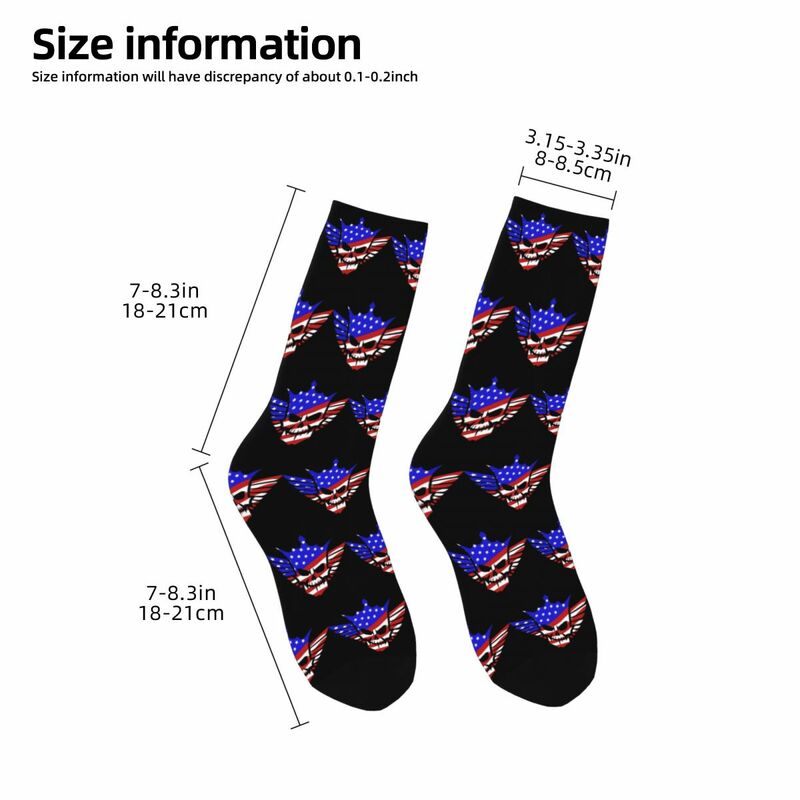 Fashion Ring Of Honor Cody Rhodes Football Socks American Nightmare Polyester Middle Tube Socks for Unisex Breathable