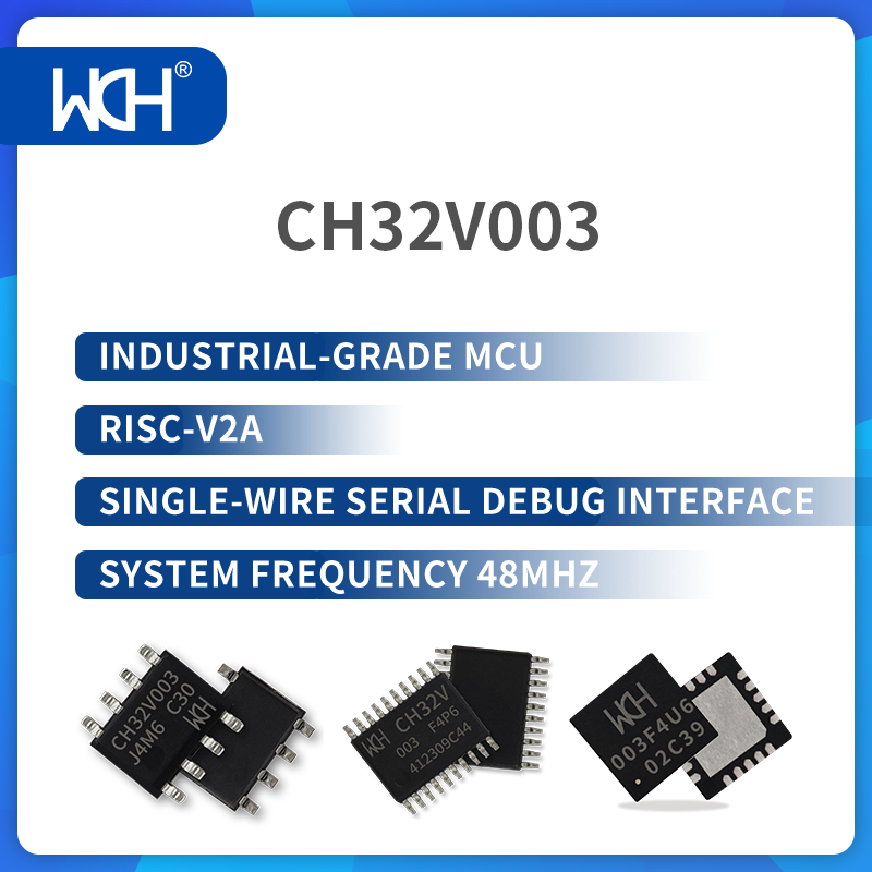 Interfaz de depuración de serie de un solo cable, frecuencia del sistema 48MHz, MCU de Grado Industrial, RISC-V2A, CH32V003, 50 unidades por lote