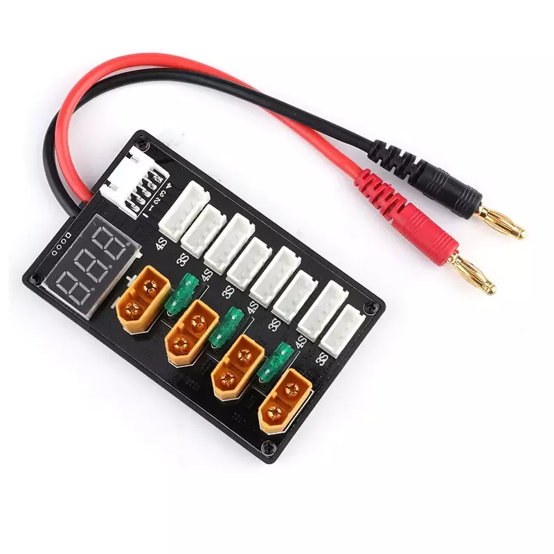 XT60 Plug Parallel Charging Board 3S 4S Lipo Battery Upgrade Version per IMAX B6 Balance Charger Q6 RC Drone FPV