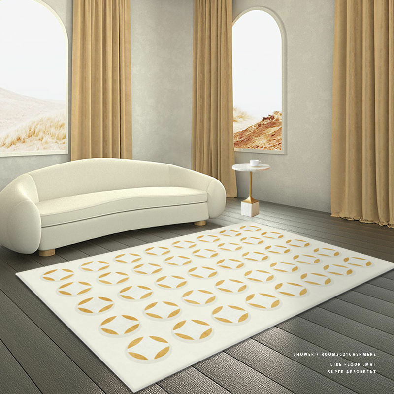 Styl skandynawski dywany do salonu nowoczesna geometria dekoracja sypialni dywan puszysty delikatna zieleń mata domowa szachownica
