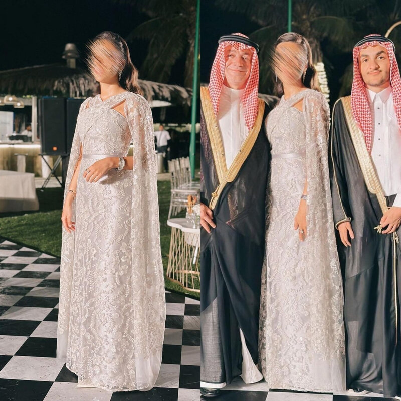 Oisslec-Elegant Halter A Line Tulle Prom Dress para Ocasião Formal, Vestido Chique, Requintado e Elegante